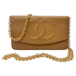 CHANEL Beige Caviar Timeless Clutch Chanel