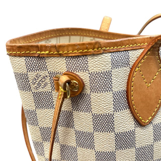 LOUIS VUITTON Damier Azur Neverfull PM Tote Bag Louis Vuitton