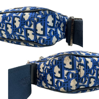 DIOR Oblique Blue Nylon Messenger Bag Dior
