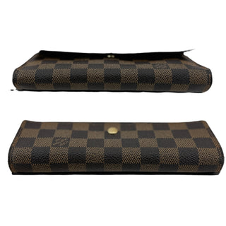 LOUIS VUITTON Damier Ebene International Wallet with Chain Louis Vuitton