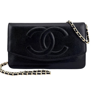 CHANEL Caviar Leather Timeless Clutch Chanel