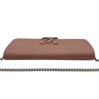 LOUIS VUITTON Pink Taurillon Capucines Leather Wallet Louis Vuitton