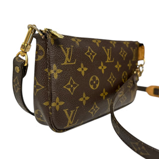 LOUIS VUITTON Monogram Pochette Accessoires with Long Strap Louis Vuitton