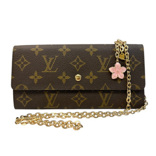 LOUIS VUITTON Monogram Sarah Wallet with added Crossbody Chain/Charm Louis Vuitton