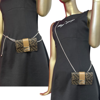 FENDI Zucca Coated Canvas Belt Card Holder FENDI