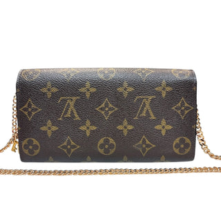 LOUIS VUITTON Monogram Sarah Wallet with added Crossbody Chain/Charm Louis Vuitton