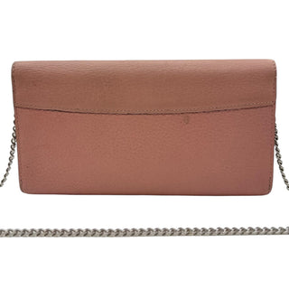 LOUIS VUITTON Pink Taurillon Capucines Leather Wallet Louis Vuitton