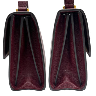 GUCCI Burgundy Leather Zumi Crossbody Bag Gucci