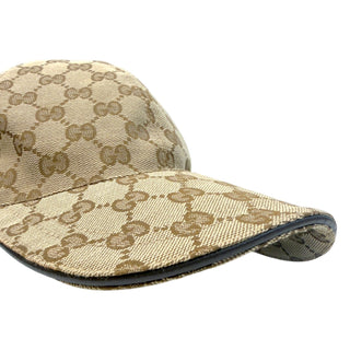 GUCCI GG Canvas with Web Baseball Cap Size Medium 58 Louis Vuitton