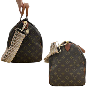 LOUIS VUITTON Monogram Speedy 35 with Strap Louis Vuitton