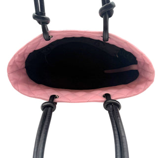 CHANEL Pink Lambskin Cambon Tote Chanel