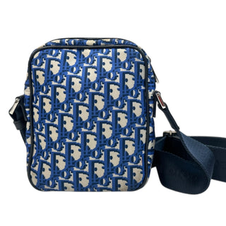 DIOR Oblique Blue Nylon Messenger Bag Dior