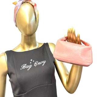 CHANEL Pink Leather Ginza Camellia Mini Handle Bag Chanel