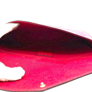 Louis Vuitton Red Monogram Empreinte Felicie Pochette with Gold Chain Crossbody Louis Vuitton