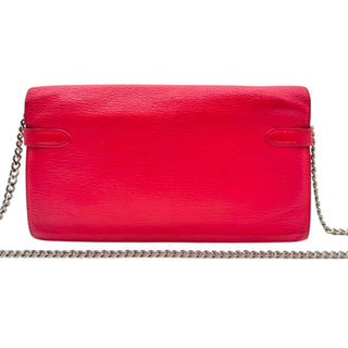 HERMES Pink Chevre Leather Kelly Wallet Hermes