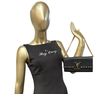 LOUIS VUITTON Black Taurillon Capucines Leather Wallet Louis Vuitton