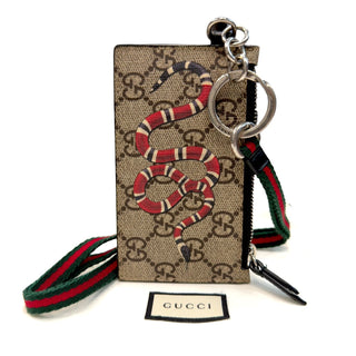 GUCCI Kingsnake GG Supreme Lanyard Card Holder Wallet Gucci