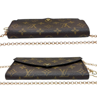 LOUIS VUITTON Monogram Sarah Wallet with added Crossbody Chain/Charm Louis Vuitton