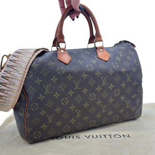 LOUIS VUITTON Monogram Speedy 35 with Strap Louis Vuitton