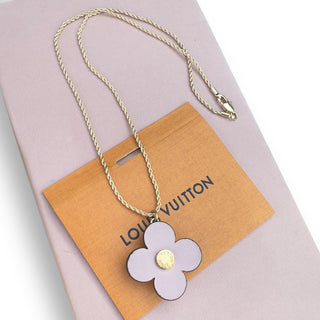 Repurposed LOUIS VUITTON Blooming Flowers Charm Necklace Louis Vuitton