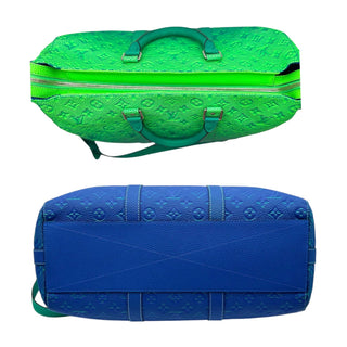 LOUIS VUITTON LIMITED EDITION Gradient Green/Blue Keepall Bandoulière 45 – New Condition Unisex Louis Vuitton
