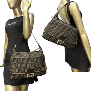 FENDI Zucca Canvas Mamma Baguette Fendi