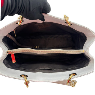 CHANEL White Caviar Leather Grand Shopping Tote Chanel