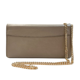 LOUIS VUITTON Tan Taurillon Capucines Leather Wallet with Chain Louis Vuitton