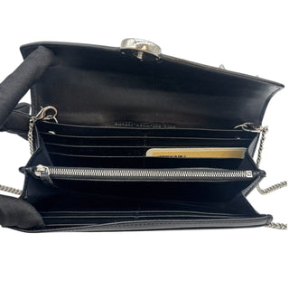 FENDI Black Leather Studded Continental Wallet Fendi