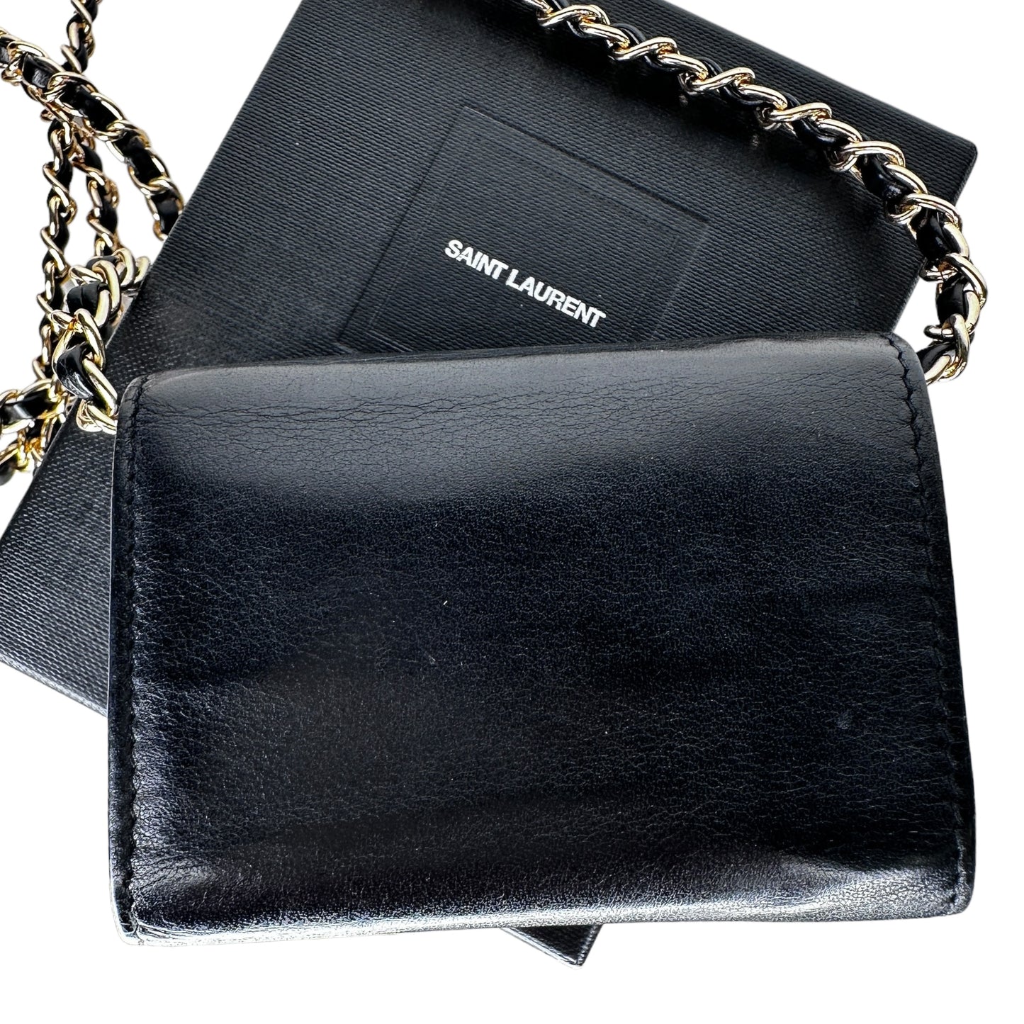 SAINT LAURENT YSL Compact Wallet with Adjustable Chain Saint Laurent