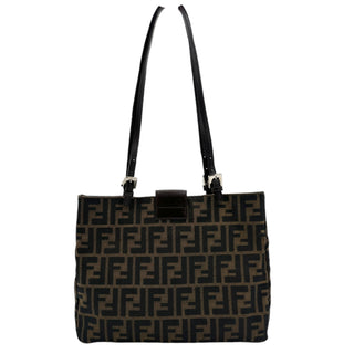 FENDI Zucca Canvas Shoulder Tote Bag Fendi