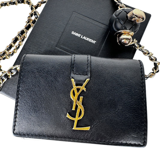 SAINT LAURENT YSL Compact Wallet with Adjustable Chain Saint Laurent