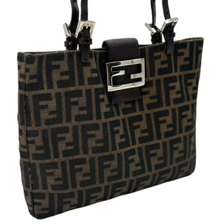 FENDI Zucca Canvas Shoulder Tote Bag Fendi