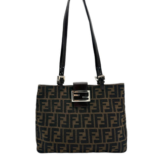 FENDI Zucca Canvas Shoulder Tote Bag Fendi