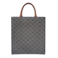 CELINE Triomphe Canvas Calfskin Small Vertical Cabas Celine