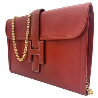 HERMES Swift Jiges PM Clutch with added Chain Hermes