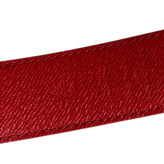 LOUIS VUITTON Reversible Monogram/ Red LV Initiales Belt 90/36 Hermes