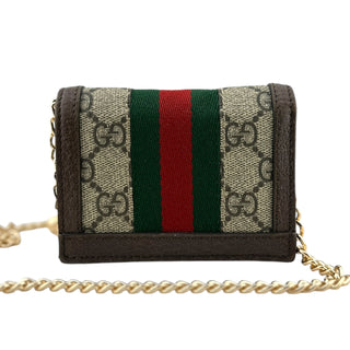 GUCCI Ophidia Compact Wallet with Unbranded Adjustable Chain Gucci