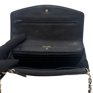 CHANEL Black Caviar Leather Timeless Clutch Chanel