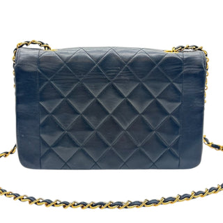 CHANEL Black Lambskin Medium Diana Single Flap Bag Chanel