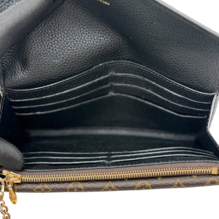 LOUIS VUITTON Monogram Double V Wallet with added Gold Chain Louis Vuitton