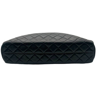 Black Quilted Camera Bag with 24k Gold Hardware and Shoulder Strap Chains Chanel