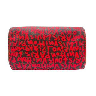 LOUIS VUITTON Red Stephen Sprouse Monogram Graffita Speedy 30 Louis Vuitton