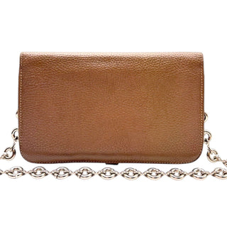 HERMES Etope Clemence Dogon Wallet with Unbranded Silver Chain Hermes