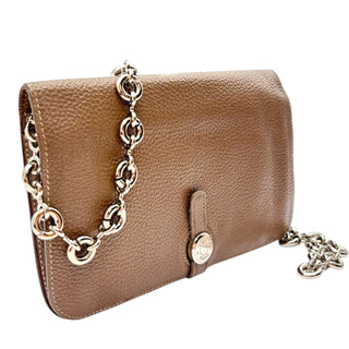 HERMES Etope Clemence Dogon Wallet with Unbranded Silver Chain Hermes