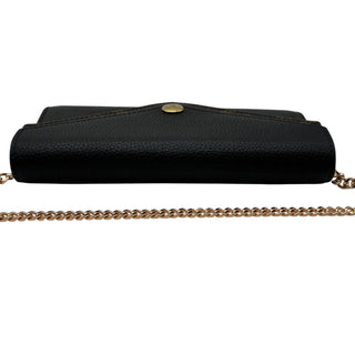 LOUIS VUITTON Monogram Double V Wallet with added Gold Chain Louis Vuitton