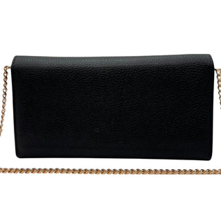 LOUIS VUITTON Monogram Double V Wallet with added Gold Chain Louis Vuitton