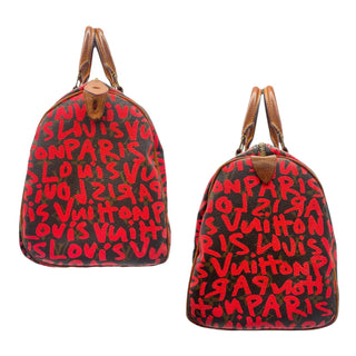 LOUIS VUITTON Red Stephen Sprouse Monogram Graffita Speedy 30 Louis Vuitton