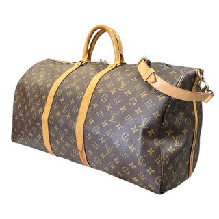 LOUIS VUITTON Monogram Bandouliere Keepall 55 Louis Vuitton