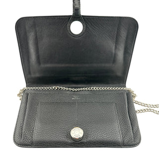 HERMES Black Clemence Dogon Wallet with Unbranded Chain Hermes